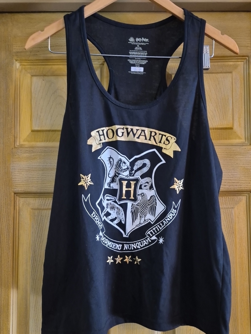 Harry Potter Black Racer Back Top Size XL Tank Top  Pajama Top Loungewear Unisex